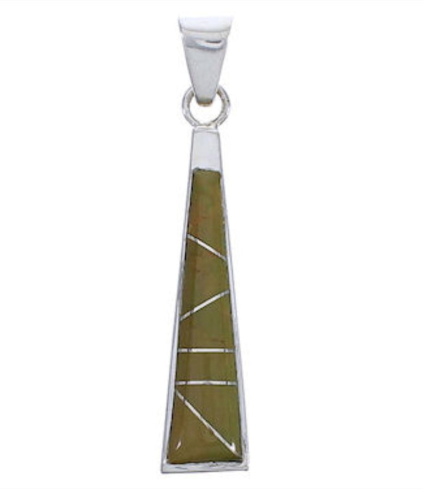 Genuine Sterling Silver Turquoise Jewelry Pendant EX30536
